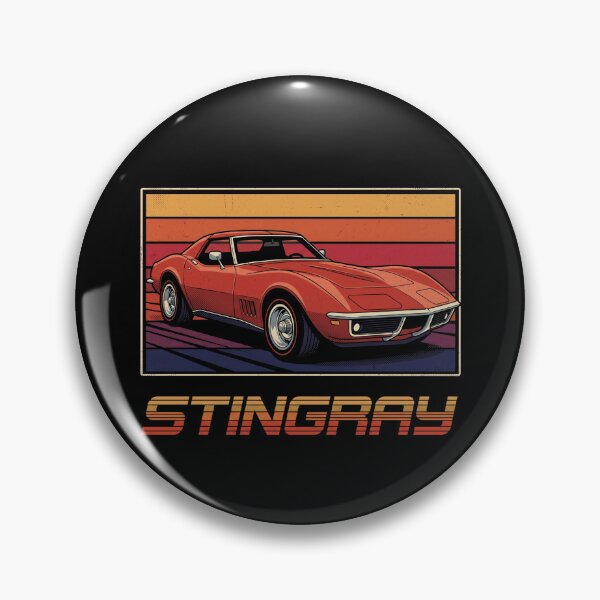 Item preview, C3 Stingray Vintage Retro Sunset Distressed Muscle Car designed and sold by Off-Road-Zone.
