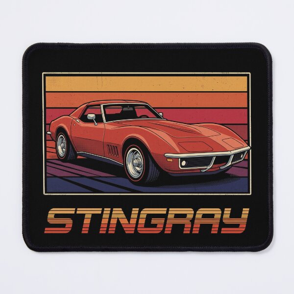 Item preview, C3 Stingray Vintage Retro Sunset Distressed Muscle Car designed and sold by Off-Road-Zone.