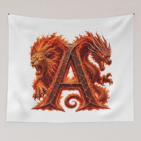 Item preview, Emberborn Zodiac Letter A designed and sold by BlissBlvdShop.