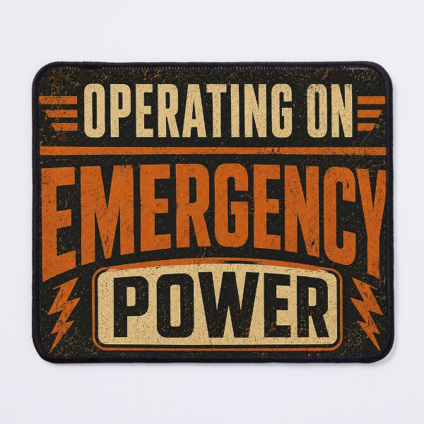 Item preview, Operating On Emergency Power - Low Battery Worker Humor designed and sold by JustResultsCo.