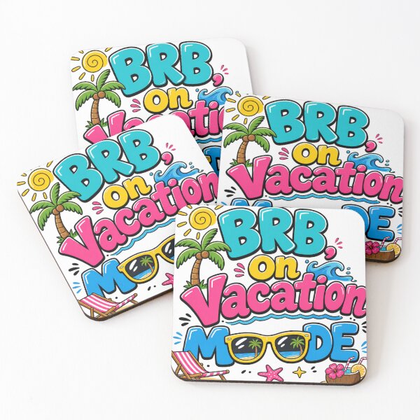 Item preview, BRB, On Vacation Mode | Funny Travel & Beach Vacation Shirt designed and sold by rushaib.