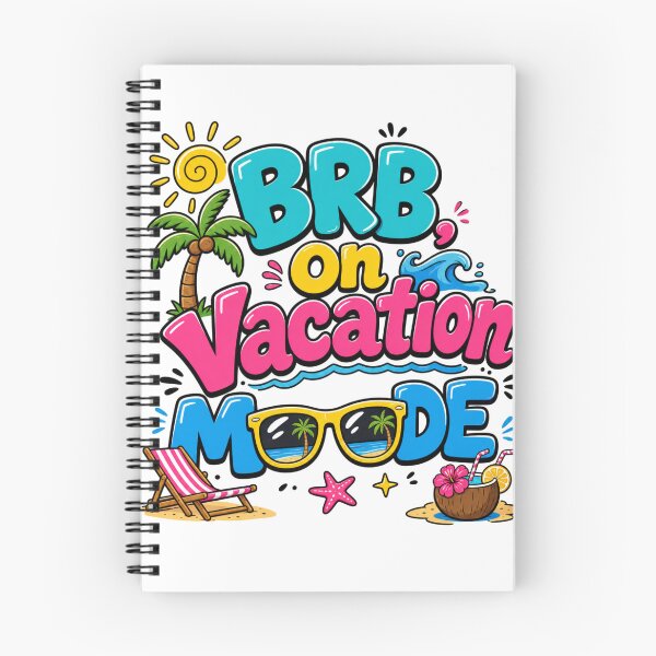 Item preview, BRB, On Vacation Mode | Funny Travel & Beach Vacation Shirt designed and sold by rushaib.