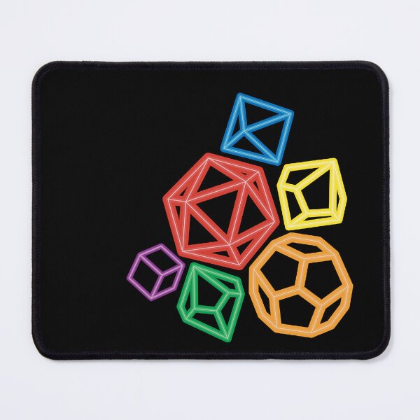 Item preview, Neon Pride Dice Set | Rainbow RPG Dice for Tabletop Gamers designed and sold by Hallowed Artistry.