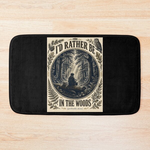 Item preview, Forest Introvert Reading Art Vintage Woodland Solitude Design designed and sold by MotivaChic.
