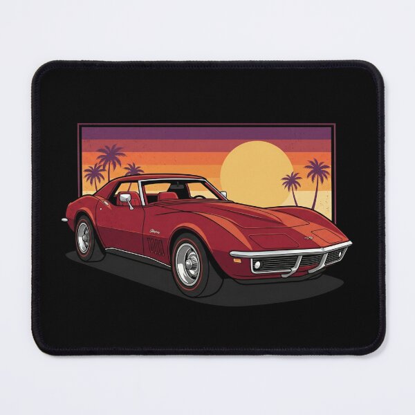 Item preview, C3 Stingray Retro Sunset Red Coupe Classic Muscle Car designed and sold by Off-Road-Zone.