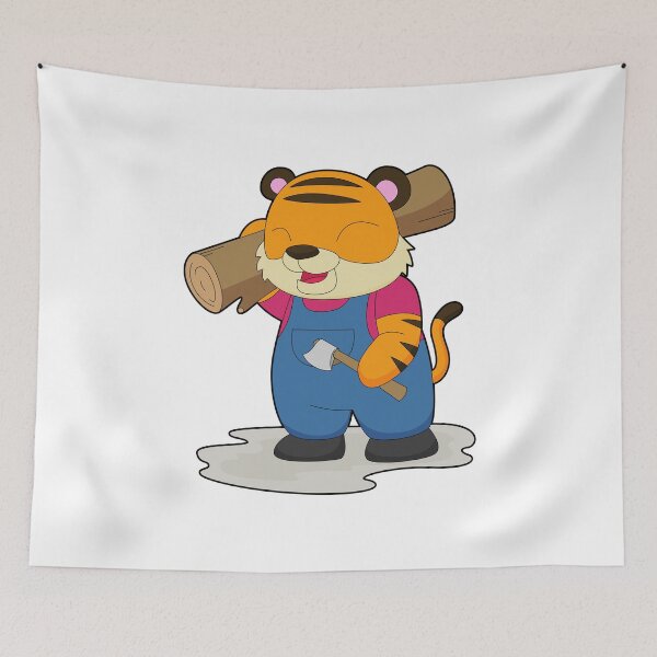 Item preview, Tiger Lumberjack Wood Forest designed and sold by Snabdesign84.