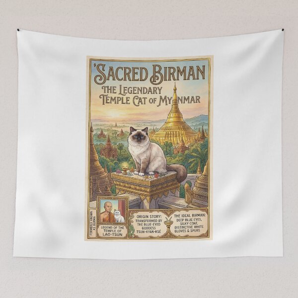 Item preview, The Sacred Birman Cat designed and sold by Theodor Decker.
