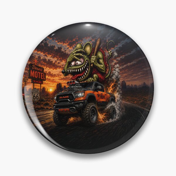 Item preview, Monster Rat TRX Route 66 Desert Burnout Off-Road Truck Art designed and sold by artistwill.