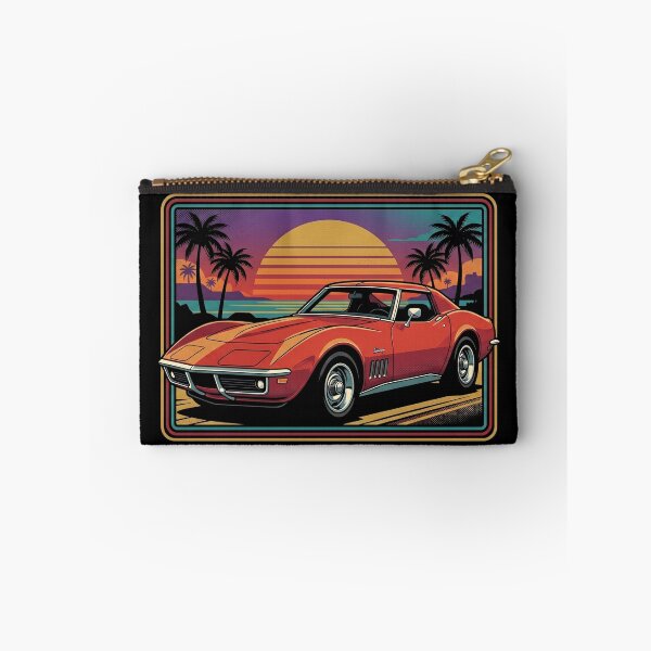 Item preview, C3 Stingray Retro Sunset Front View Classic Muscle Car designed and sold by Off-Road-Zone.