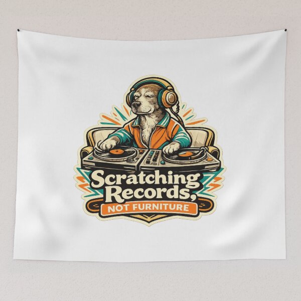 Item preview, Scratching Records Not Furniture Dog DJ designed and sold by Mr Lee.