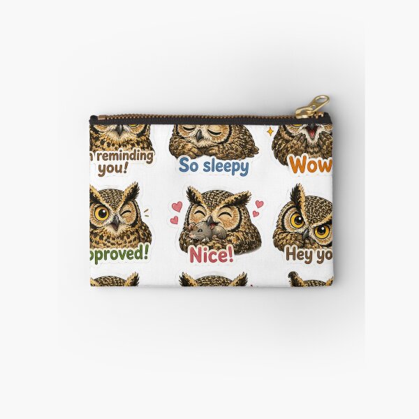 Item preview, Owl Mood Sticker Pack – Cute Owl Reactions for Every Moment designed and sold by MJ-by-Dharan.