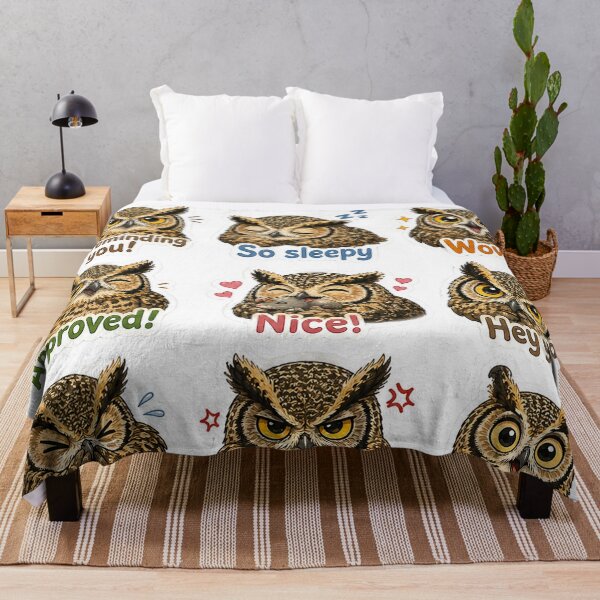 Item preview, Owl Mood Sticker Pack – Cute Owl Reactions for Every Moment designed and sold by MJ-by-Dharan.
