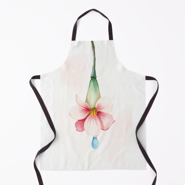 Item preview, Watercolor Pink Flower with Water Droplet designed and sold by Vida e Arte.