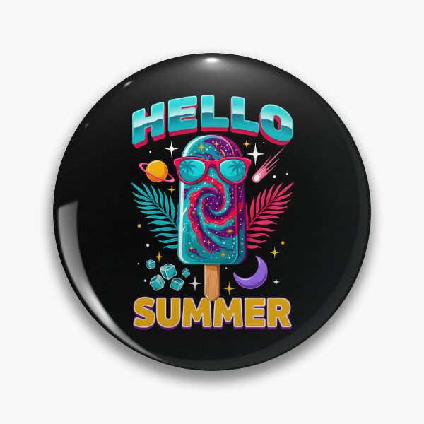 Item preview, Hello Summer Vacation Ice Cream Popsicle Cute Frozen Treat Summer Holiday designed and sold by Redgiant87x.