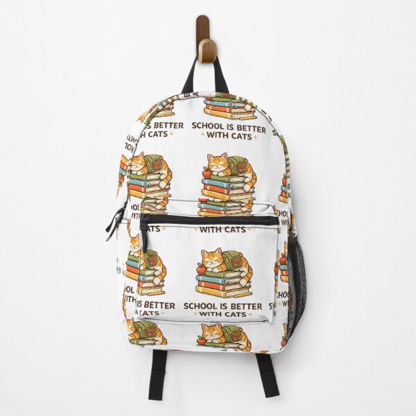 Item preview, School Is Better With Cats Cute Cat Back To School Teacher Student Gift designed and sold by mansourhamid.
