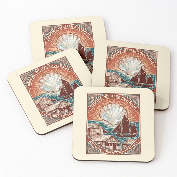 Item preview, Vintage Broome Chinatown Pearling Heritage designed and sold by DuckOddity.