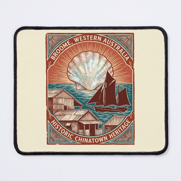 Item preview, Vintage Broome Chinatown Pearling Heritage designed and sold by DuckOddity.