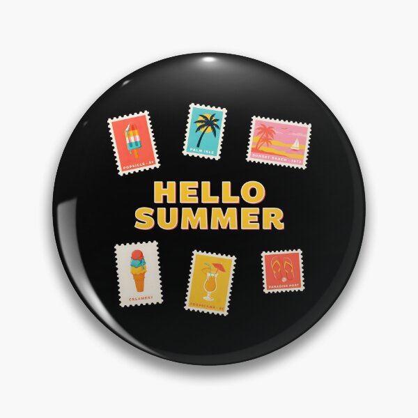Item preview, Hello Summer Vacation Ice Cream Popsicle Beach Holiday for Ice Cream Lovers designed and sold by Redgiant87x.