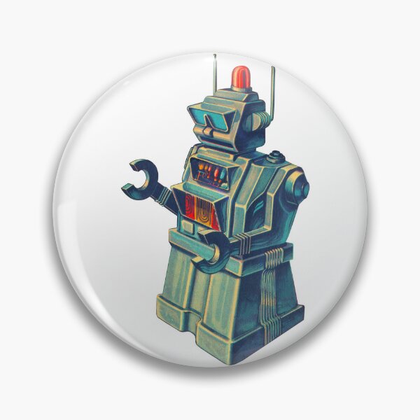 Item preview, Classic Battery Operated Robot Toy designed and sold by sunnywhimsy.