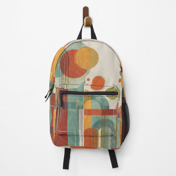 Item preview, Mid Century Modern Geometric Abstract | Retro Bauhaus Shapes Art designed and sold by GrinGalore.