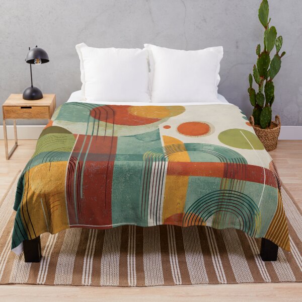 Item preview, Mid Century Modern Geometric Abstract | Retro Bauhaus Shapes Art designed and sold by GrinGalore.