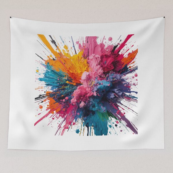 Item preview, Color Explosion Miami – Vibrant Abstract Beach Energy Art designed and sold by Road Rouch Gallery.