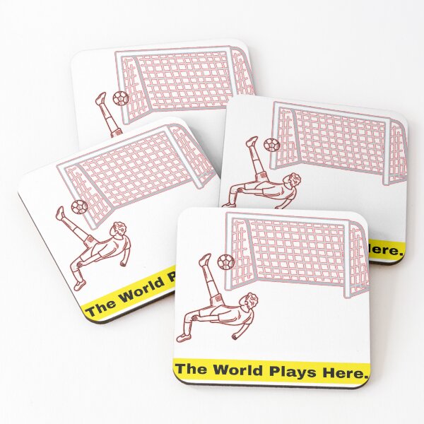Item preview, The World Plays Here – Bicycle Kick Football Design designed and sold by UrbanEchoHub.
