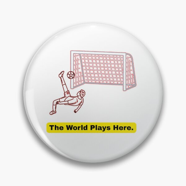 Item preview, The World Plays Here – Bicycle Kick Football Design designed and sold by UrbanEchoHub.