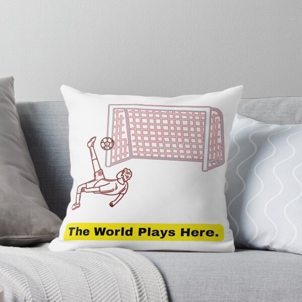 Item preview, The World Plays Here – Bicycle Kick Football Design designed and sold by UrbanEchoHub.