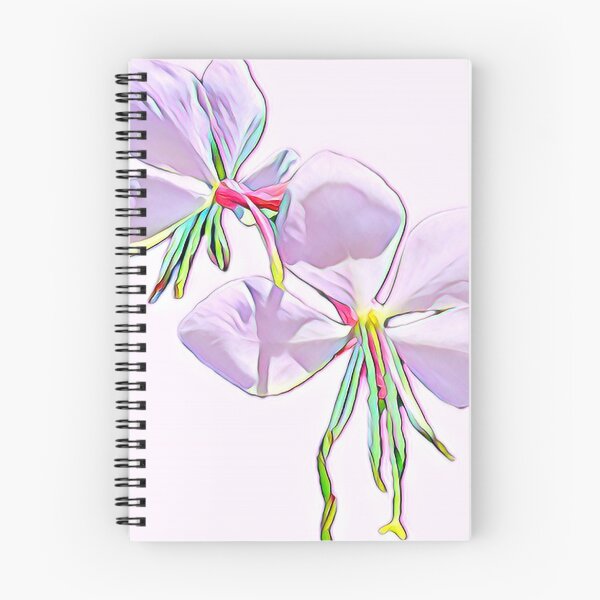 Item preview, Impressionist Pastel Lavender Gaura Flower Digital Illustration designed and sold by BalkanBloom.