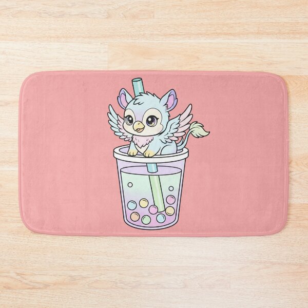 Item preview, Griffin Boba Tea Pastel Chibi Illustration designed and sold by Exquisite Design Studio „Paculówka”.
