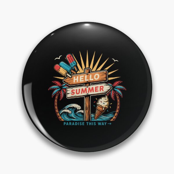 Item preview, Hello Summer Vacation Ice Cream Popsicle Sweet Summer Vibes Holiday designed and sold by Redgiant87x.