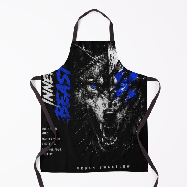 Item preview, Inner Beast – Wolf Streetwear Graphic Tee designed and sold by UrbanSwagFlow.