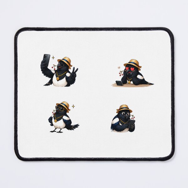 Item preview, SNS Chorangi Magpie Sticker Set | Funny Korean Folk Meme Birds designed and sold by K-Tradition.