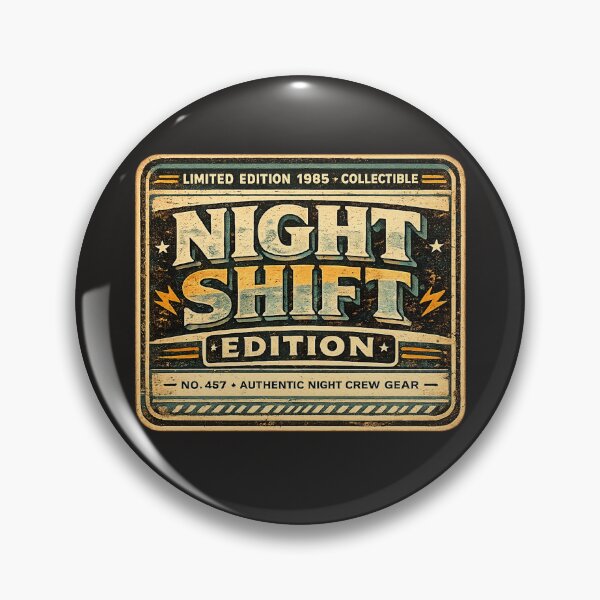 Item preview, Night Shift Edition - Limited Edition Retro Worker Design designed and sold by JustResultsCo.