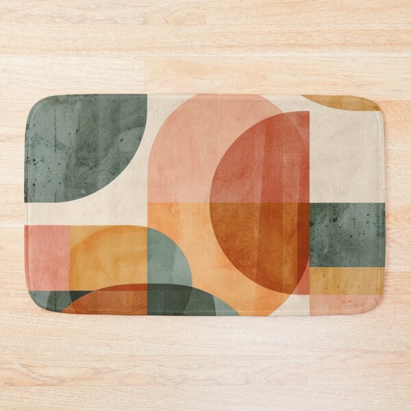 Item preview, Mid Century Modern Abstract Shapes | Retro Geometric Wall Art designed and sold by GrinGalore.