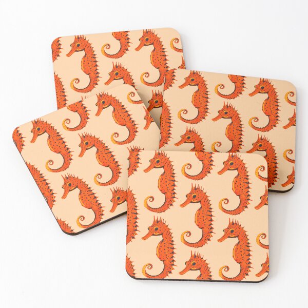 Item preview, Ocean Life Coastal Pattern Collection | Seahorses, Stingrays, Tropical Fish & Shrimp | Nautical Marine Surface Pattern Designs designed and sold by VirtuallyCreativ .