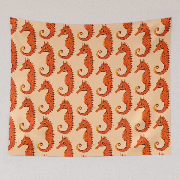 Item preview, Ocean Life Coastal Pattern Collection | Seahorses, Stingrays, Tropical Fish & Shrimp | Nautical Marine Surface Pattern Designs designed and sold by VirtuallyCreativ .