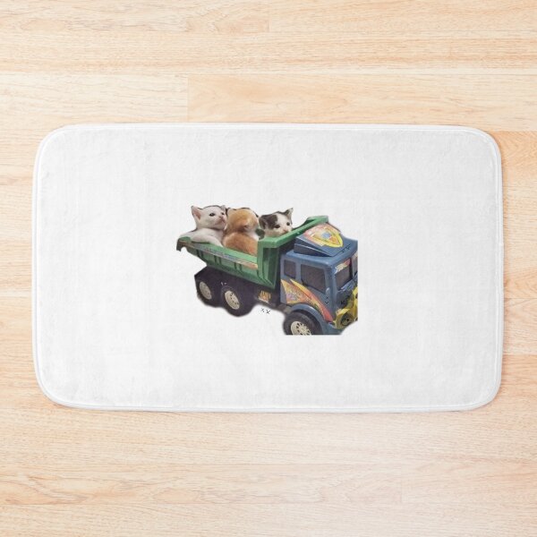 Item preview, cute kitties in truck (transparent design) designed and sold by MysticRacoon6.