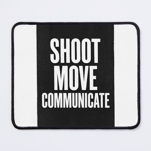 Item preview, Shoot Move Communicate — Minimal Military Doctrine Typography Tee designed and sold by theminimalzone.
