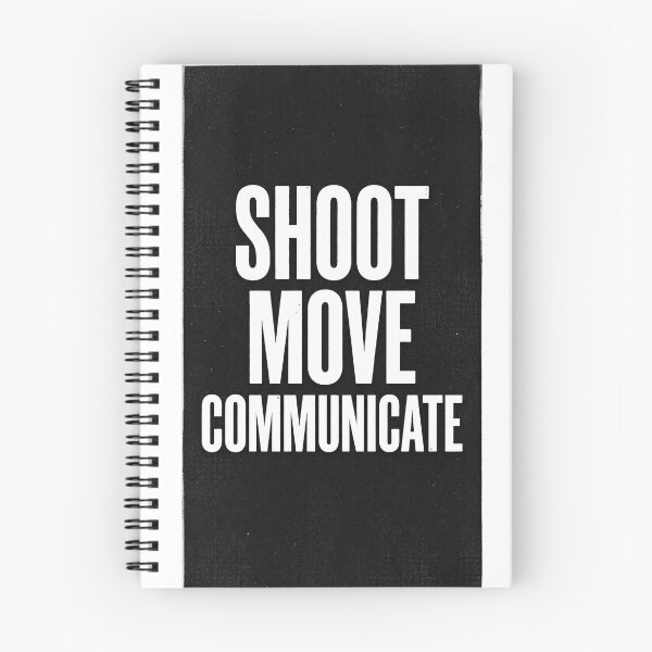 Item preview, Shoot Move Communicate — Minimal Military Doctrine Typography Tee designed and sold by theminimalzone.