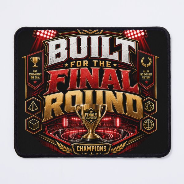 Item preview, Built for the Final Round | Champion Mindset Motivation Shirt designed and sold by rushaib.