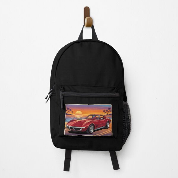 Item preview, C3 Stingray Retro Sunset Front View Classic Muscle Car designed and sold by Off-Road-Zone.