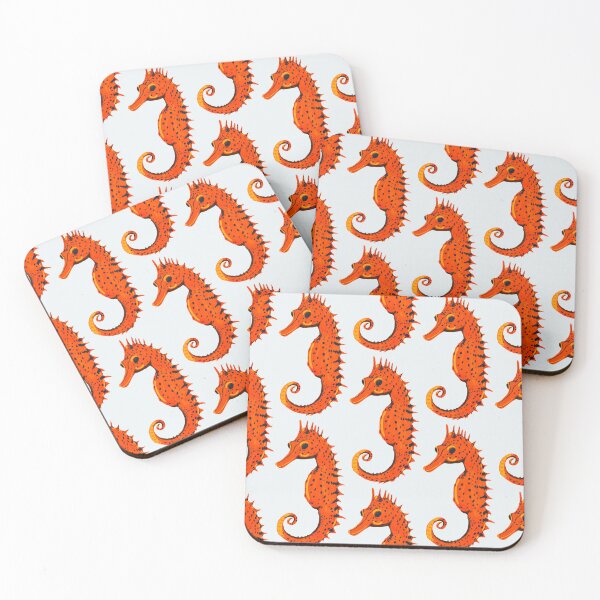 Item preview, Ocean Life Coastal Pattern Collection | Seahorses, Stingrays, Tropical Fish & Shrimp | Nautical Marine Surface Pattern Designs designed and sold by VirtuallyCreativ .