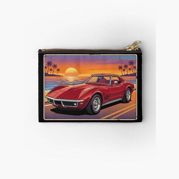 Item preview, C3 Stingray Retro Sunset Front View Classic Muscle Car designed and sold by Off-Road-Zone.