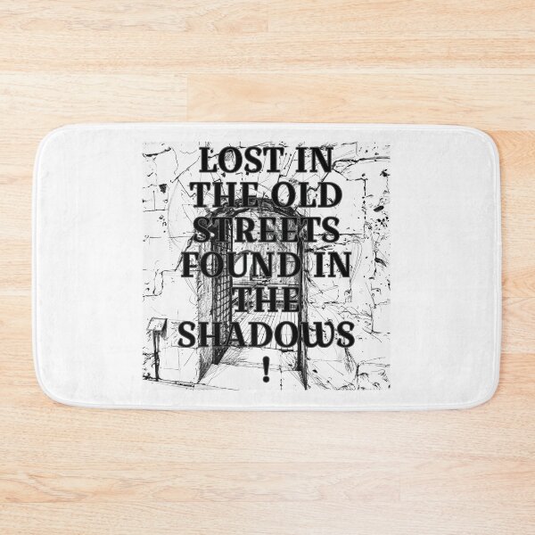 Item preview, Lost in the old streets, found in the shadows black and white with old city arches  designed and sold by wallartofmio.
