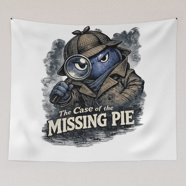 Item preview, The Case Of The Missing Pie Funny Detective Blueberry Design designed and sold by irfanshikh.