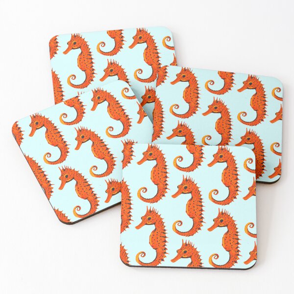 Item preview, Ocean Life Coastal Pattern Collection | Seahorses, Stingrays, Tropical Fish & Shrimp | Nautical Marine Surface Pattern Designs designed and sold by VirtuallyCreativ .