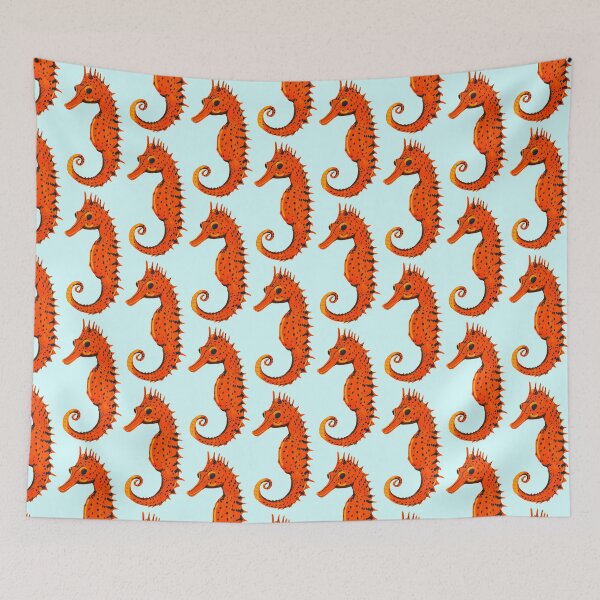 Item preview, Ocean Life Coastal Pattern Collection | Seahorses, Stingrays, Tropical Fish & Shrimp | Nautical Marine Surface Pattern Designs designed and sold by VirtuallyCreativ .