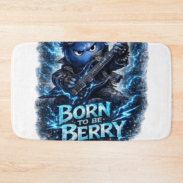 Item preview, Born To Be Berry Funny Rockstar Blueberry Guitar Music Design designed and sold by irfanshikh.